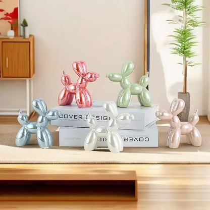 Artfan Abstract Ceramic Balloon Dog Sculpture for Home Office Decor-Gift-Quality Study Room Statue
