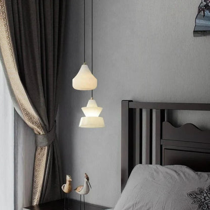 Artfan Alabaster Pendant Lights LED Designer Hanging Lamps For Living Room