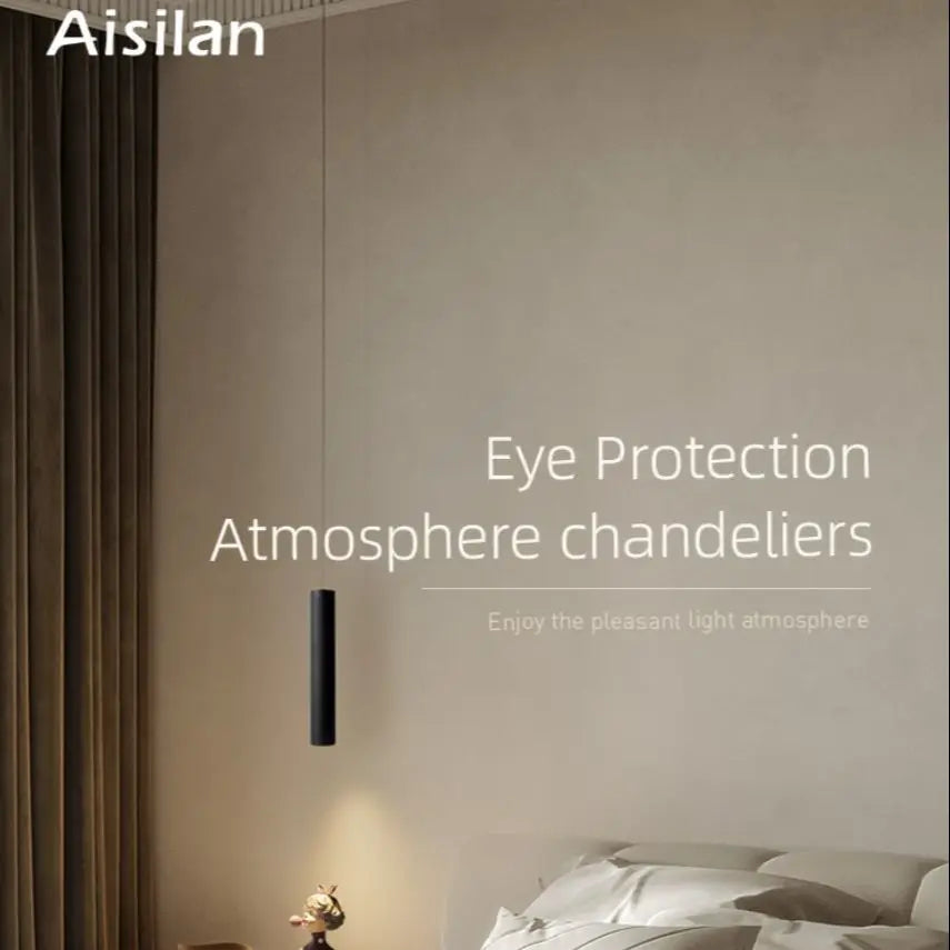 Artfan lighting Black LED Pendant Light 5W CRI 97 Double Anti-glare Spot Light for Living Room