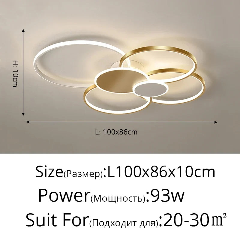 Artfan Acrylic Chandelier Light Modern Minimalist Ceiling Lamp for Living Dining Bedroom