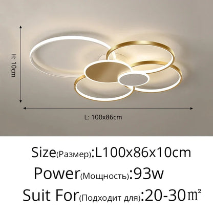 Artfan Acrylic Chandelier Light Modern Minimalist Ceiling Lamp for Living Dining Bedroom