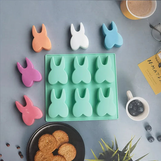 Artfan 6 Hole Tooth Silicone Mold - Cake Biscuit Candy Ice Cube Bakeware