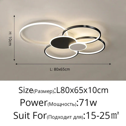 Artfan Acrylic Chandelier Light Modern Minimalist Ceiling Lamp for Living Dining Bedroom