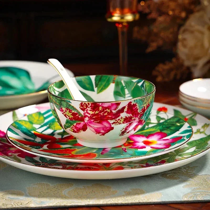 Artfan Green Leaf Collection: Tableware, Plates, Coffeeware, Teaware, Saucers, Bowl, Tray