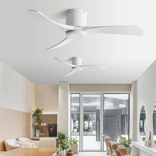 Artfan lighting Black DC Motor Ceiling Fan Remote Control 35W for Home Restaurant