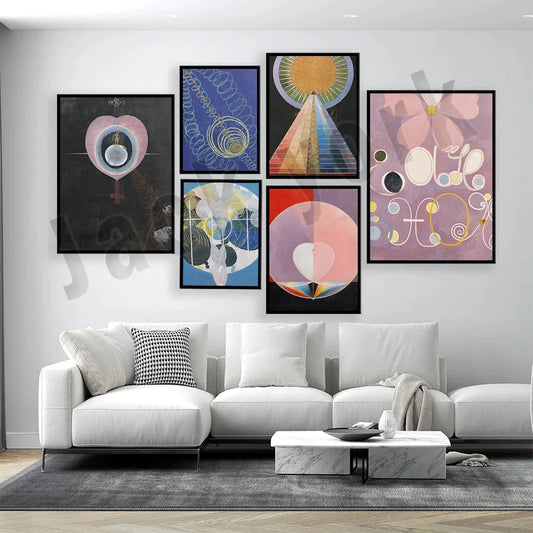 Artfan Abstract Art Canvas Wall Print Modular Exhibition for Home Decor