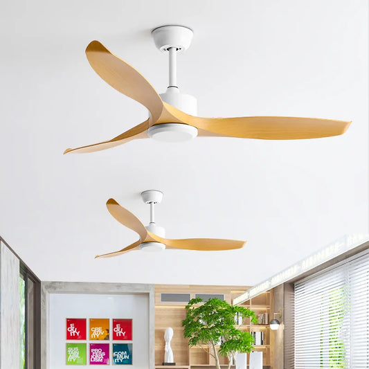 Artfan 52" Black Walnut Grain Ceiling Fan with LED Light & Remote Control