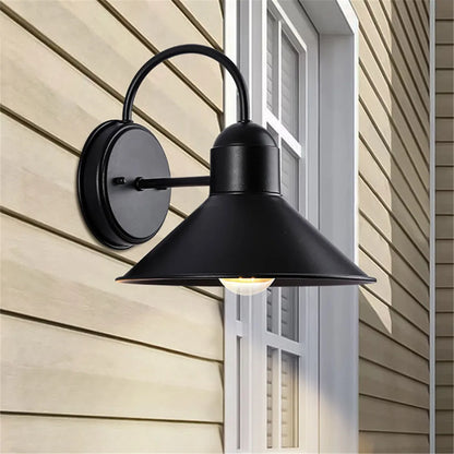 Artfan lighting Black Farmhouse Barn Lights: Waterproof Outdoor Wall Sconce with E27 Socket
