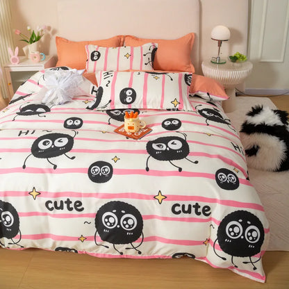 Artfan Animal Pattern Bedding Set - King/Queen Size Quilt Set for Comfortable Home.