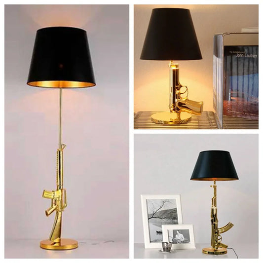 Artfan AK47 Gun Design Table Lamp - Modern Decor for Living Room and Bedside
