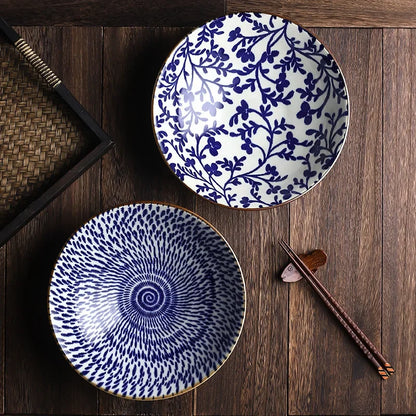 Artfan 9.5" Ceramic Japanese Ramen Bowl Large Soup Salad Rice Microwave Dinnerware