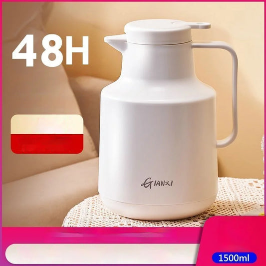 Artfan 1.5L Thermal Insulation Vacuum Coffee Pot Glass Liner - Large Capacity