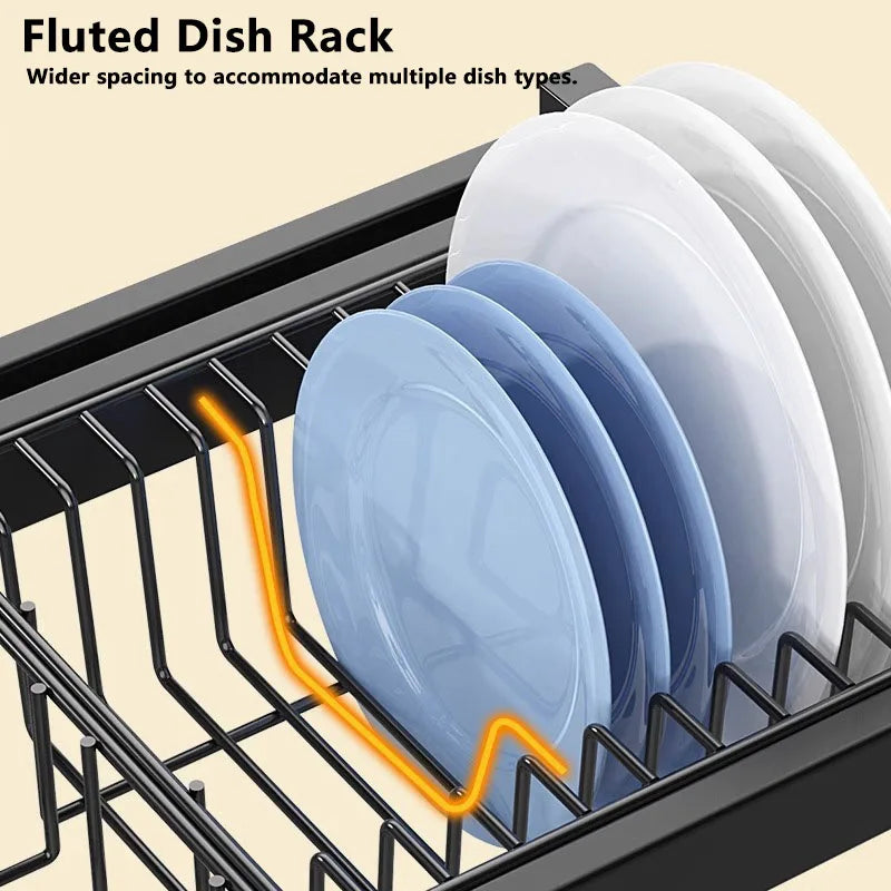 Artfan 2-Layer Over Sink Dish Drying Rack & Utensil Holder Organizer
