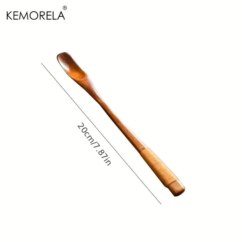 Artfan 4PCS Japanese Style Wooden Spoon Set | Versatile Kitchen Tools for Mixing and Serving