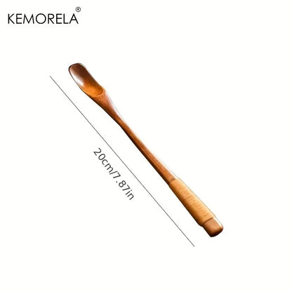 Artfan 4PCS Japanese Style Wooden Spoon Set | Versatile Kitchen Tools for Mixing and Serving