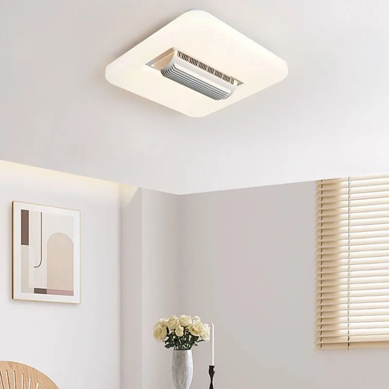 Artfan lighting Bladeless Ceiling Fan Light with LED, 3 Color, 6 Speeds Silent Operation