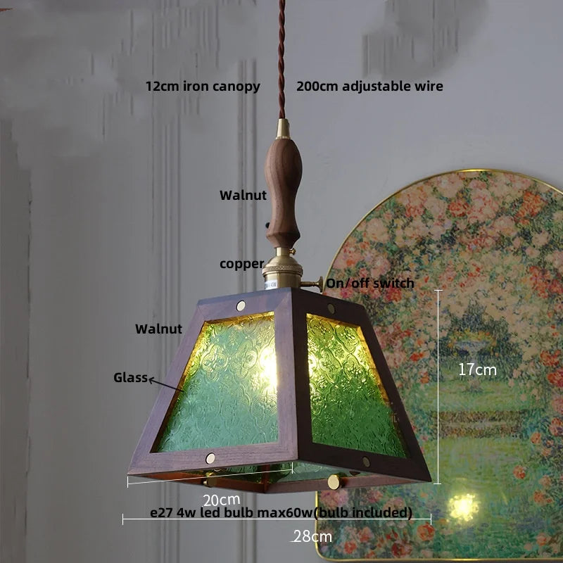 Artfan Ash Wood LED Pendant Lamp Adjustable Hanging Lights Luminaire