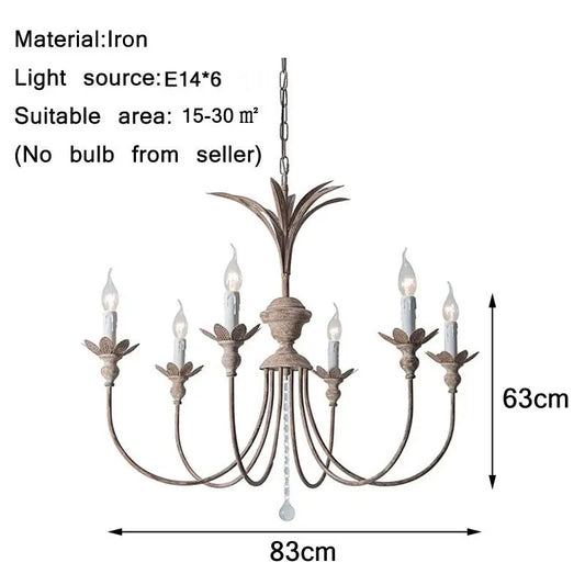 Artfan American Retro Chandelier for Dining, Bedroom, Staircase, and Living Room