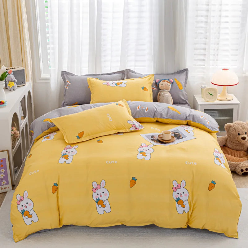 Artfan Animal Pattern Bedding Set - King/Queen Size Quilt Set for Comfortable Home.