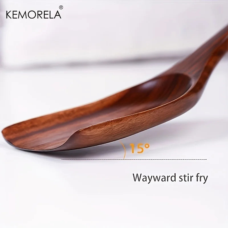 Artfan 7-Piece Thai Wooden Cooking Utensil Set | Eco-Friendly Kitchen Tableware