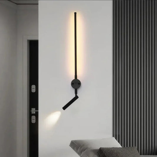 Artfan lighting Black LED Wall Lamp for Bedroom Living Room Stairs Dining Hallways