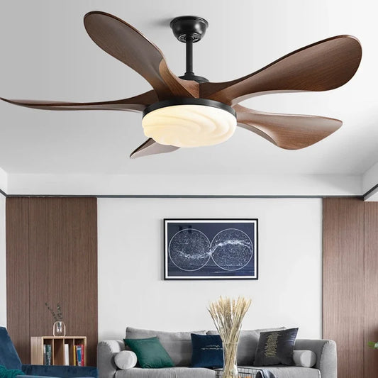 Artfan 58-Inch Black Ceiling Fan Light for Dining & Living Rooms has Strong Winds.