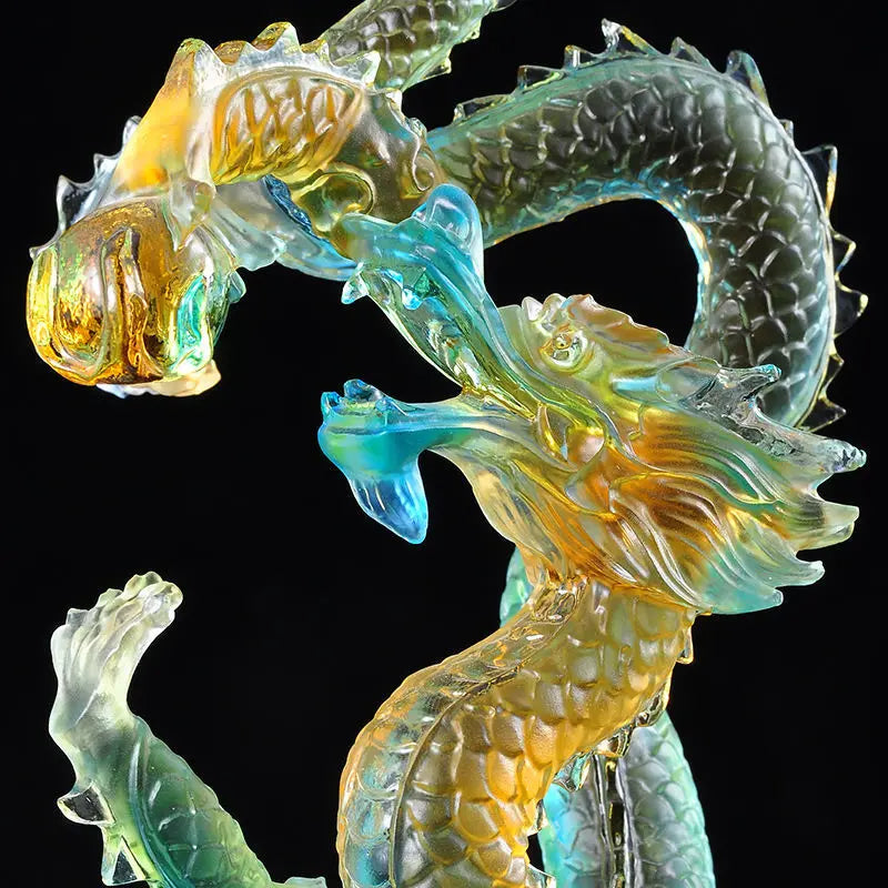 Artfan Ascending Dragon Feng Shui Ornament for Wealth and Success