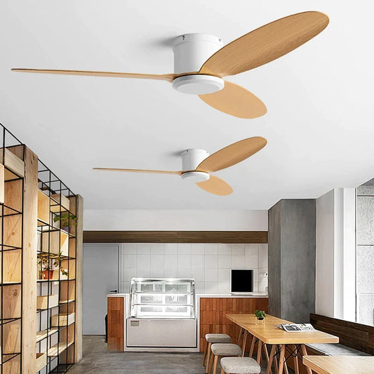 Artfan lighting Black Modern DC Ceiling Fan Remote Control for Office Living Room