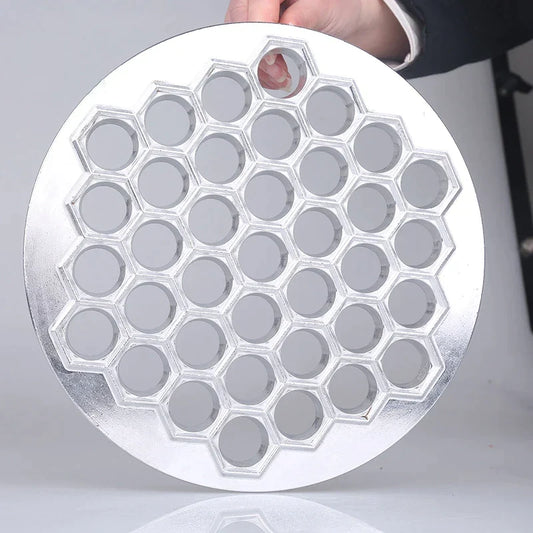 Artfan 37-Hole Aluminum Dumpling Maker Mold for Samosas, Pelmeni, Ravioli