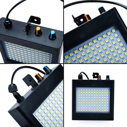 Artfan 108 LED RGB White Strobe Stage Lighting - Sound Activated Disco Party DJ