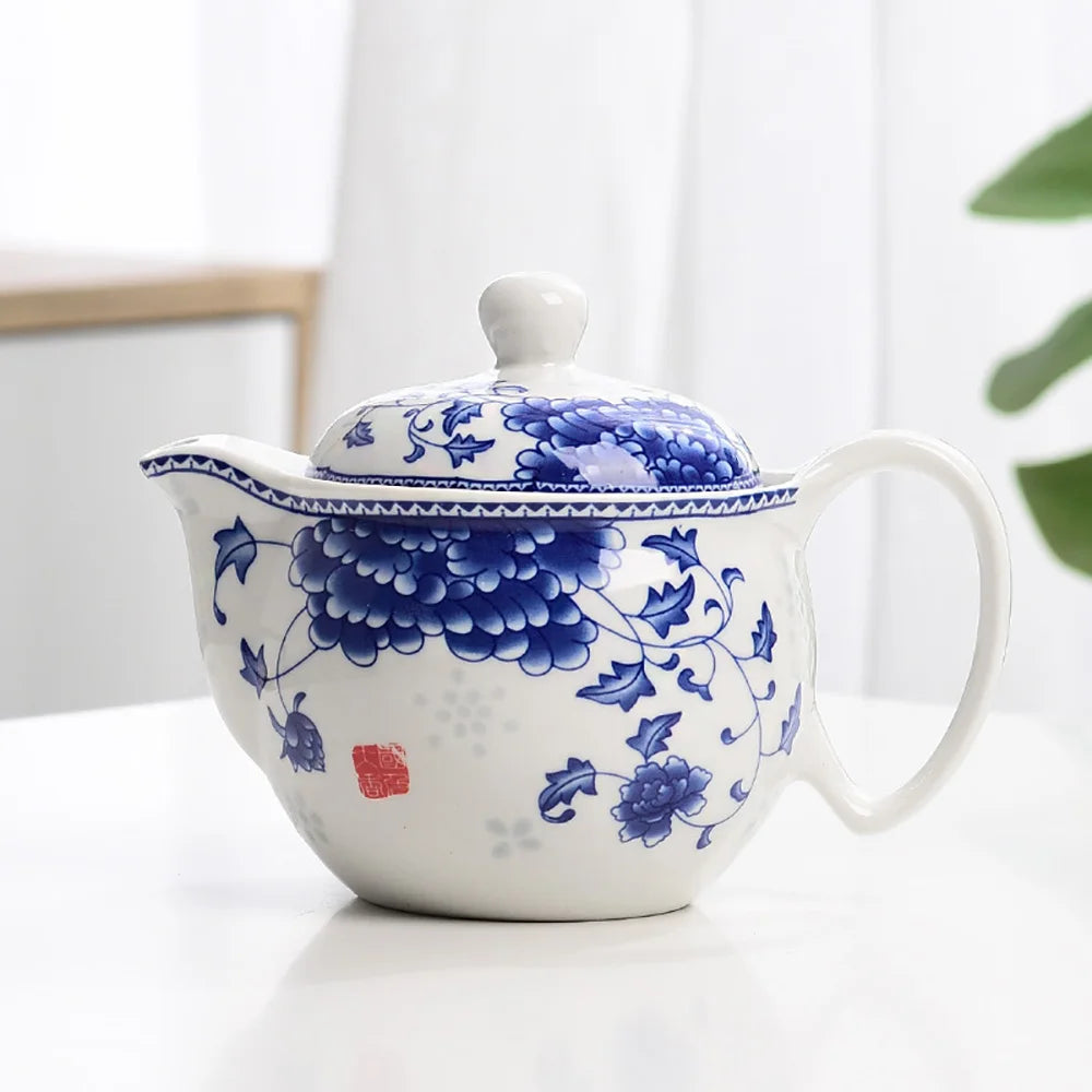 Artfan lighting Blue and White Porcelain Tea Pot Set