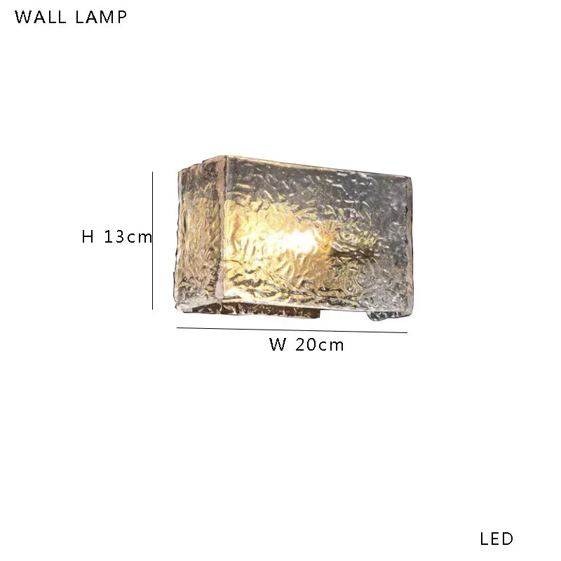 Artfan Amber Glass Table Lamp: Nordic Minimalist LED Nightstand Decor