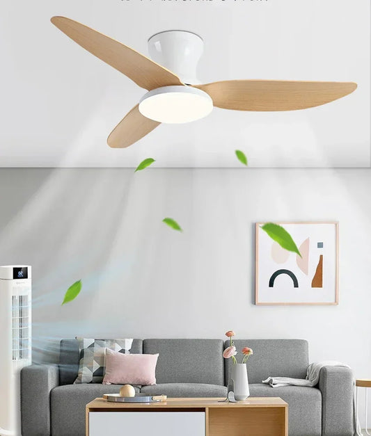 Artfan 30W Remote Control Ceiling Fan with Light - Modern Minimalist Design