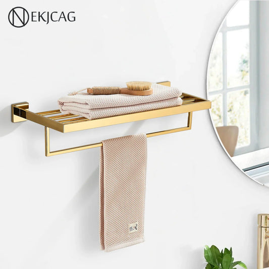 Artfan 304 Stainless Steel Wall Mount Towel Rack Bathroom Accessories