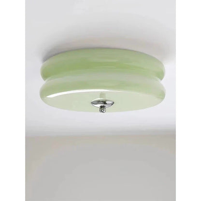Artfan Cream Medieval Glass Ceiling Lamp for Living Room, Dining Room, Bedroom & Study