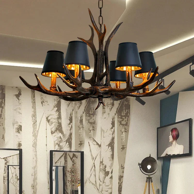Artfan Antler Chandelier: Country Rustic Vintage Loft Lighting for Bedroom, Dining Room & Restaurant