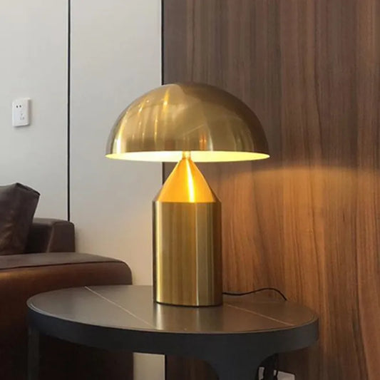 Artfan Atollo Metal LED Table Lamp | Mushroom Design for Desk, Bedroom, Living Room