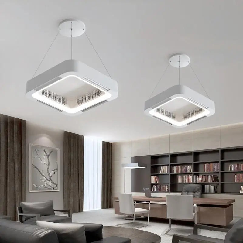 Artfan lighting Bladeless Ceiling Fan Light Remote Control LED Circulator for Bedroom Living Room