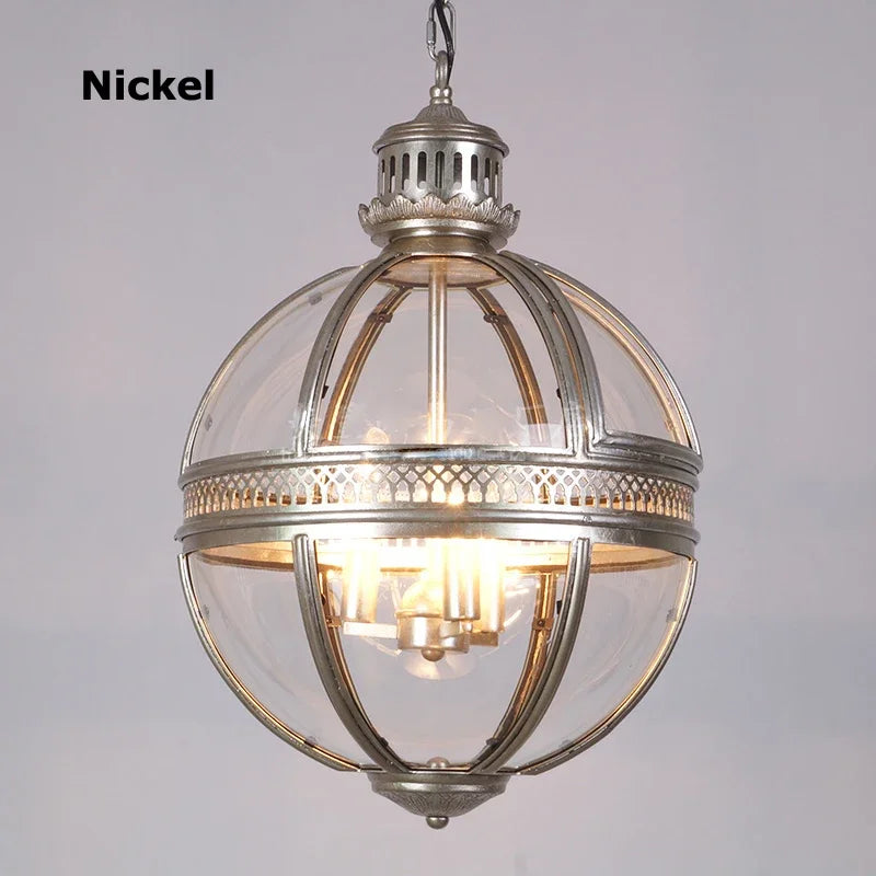 Artfan lighting Black Bronze Globe Pendant Light for Elegant Villa and Dining Room Lighting