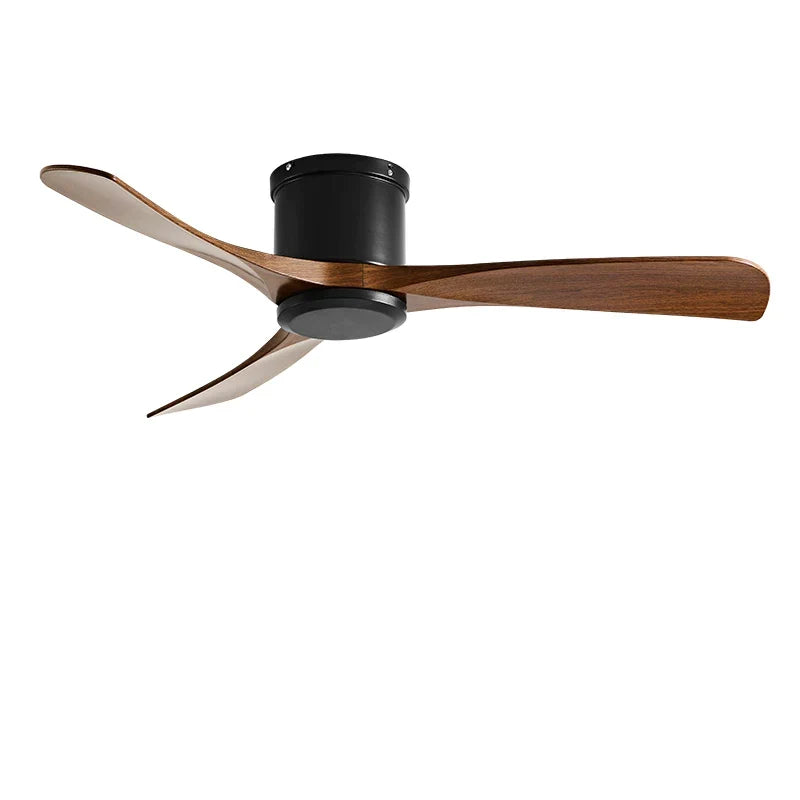 Artfan lighting Black DC Motor Ceiling Fan Remote Control 35W for Home Restaurant