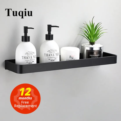 Artfan lighting Black Aluminum Bathroom Corner Shelf Wall Mounted Storage Holder