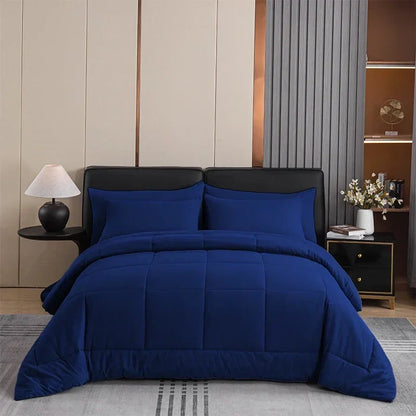 Artfan All-Season Quilted Duvet Set - Queen & King Size Comforter with Pillowcases