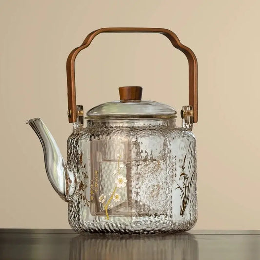 Artfan 1000ml Glass Teapot for Home & Restaurant Brewing