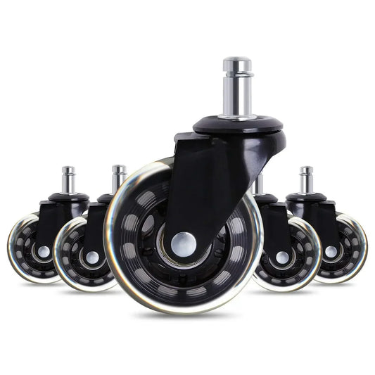 Artfan 3 Inch Rotatable Heavy Duty Soft Safety Office Chair Caster Roller