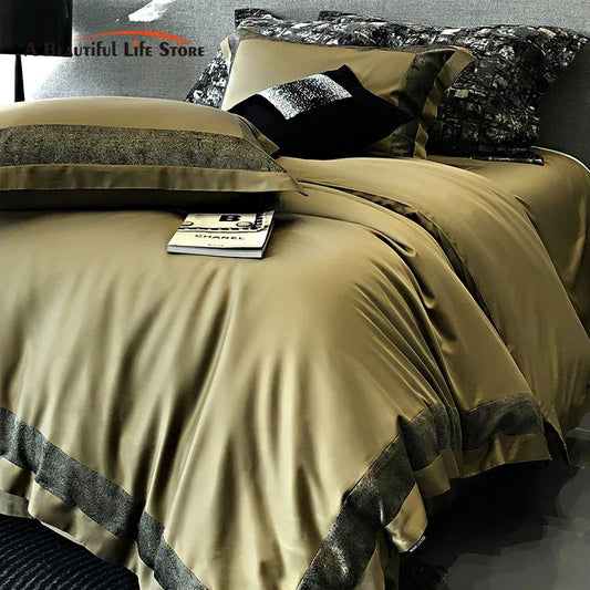 Artfan 1400TC Egyptian Cotton Luxury Bedding Set with Duvet Cover, Sheet, Pillowcases