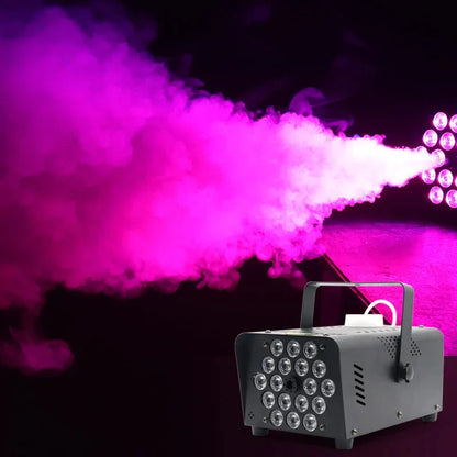 Artfan 500W Smoke Machine with 13 Color Lights & Wireless Remote Control
