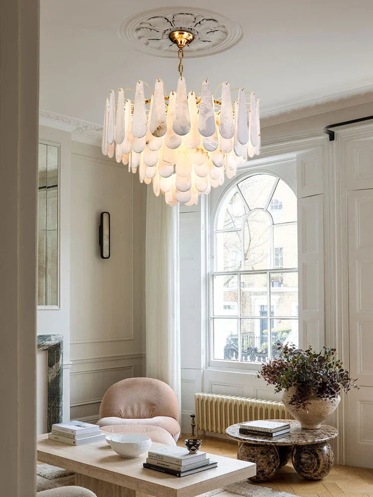 Artfan 2025 Chandelier LED Dimmable Marble Collection for Dining Room & Foyer