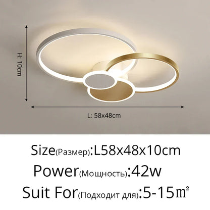 Artfan Acrylic Chandelier Light Modern Minimalist Ceiling Lamp for Living Dining Bedroom