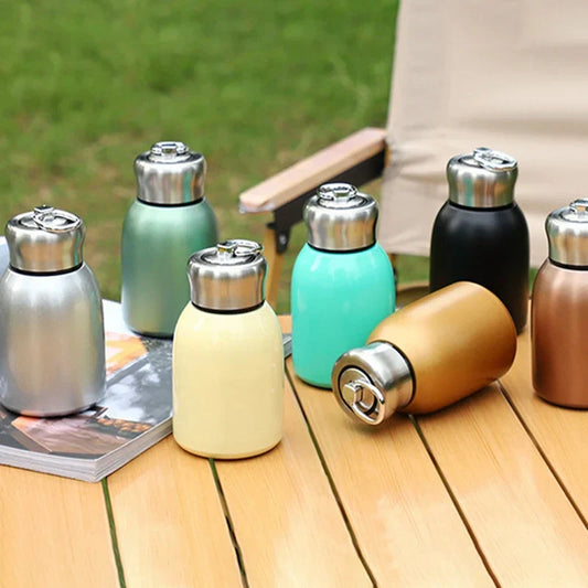 Artfan 300ml Mini Coffee Vacuum Flask Stainless Steel Travel Water Bottle