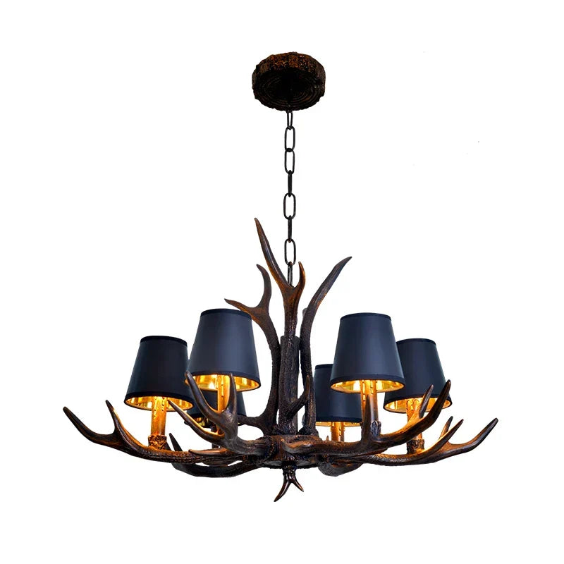 Artfan Antler Chandelier: Country Rustic Vintage Loft Lighting for Bedroom, Dining Room & Restaurant